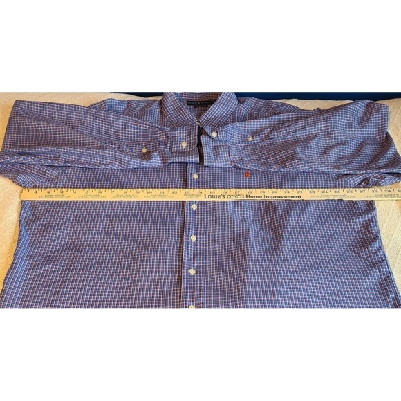 Ralph Lauren Mens XL Gingham Button Down Shirt Classic Fit Preppy Office Pony - Picture 9 of 11
